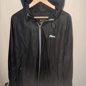 ASICS Men's Black Road Packable Hooded Jacket